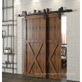 New Arrivals Zmabia White Minimalist Hung Save Space Front Entry wood Barn Door For Villa